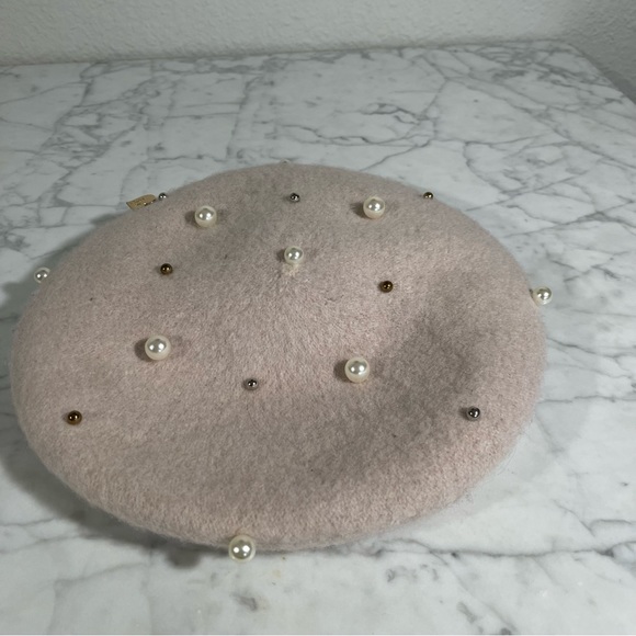 Mi Loves Wool Pearl Beret Hat - Picture 8 of 11